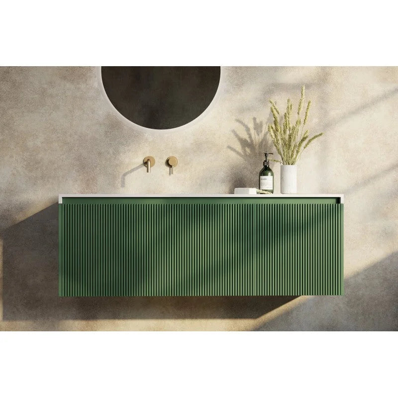Bathroom Vanity Rimini Wall Hung 1400mm Rain Forest - Home