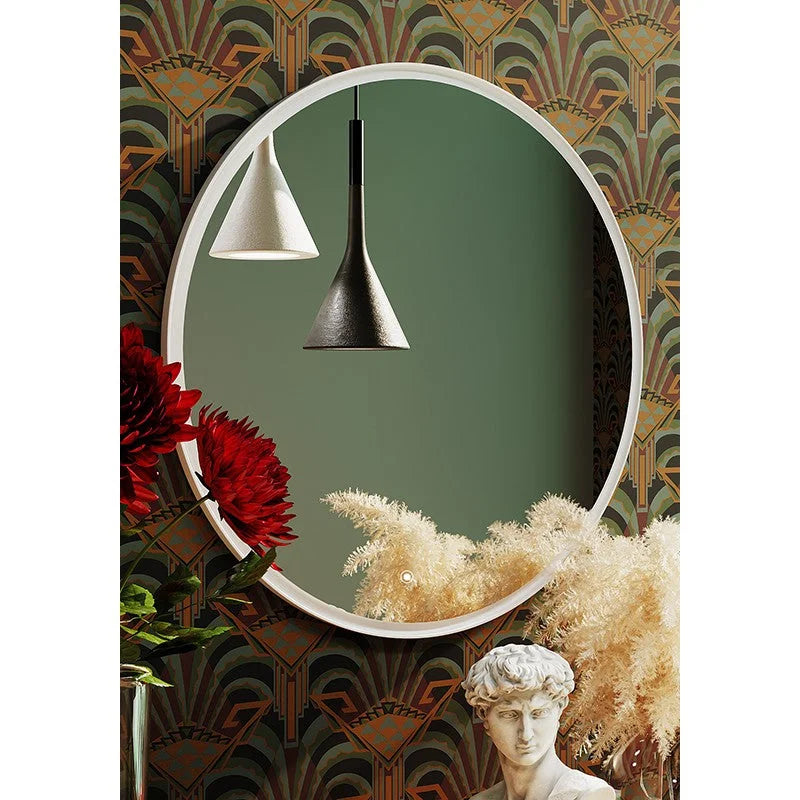 Bathroom Wall Mirror Marmo Round LED - Home & Garden