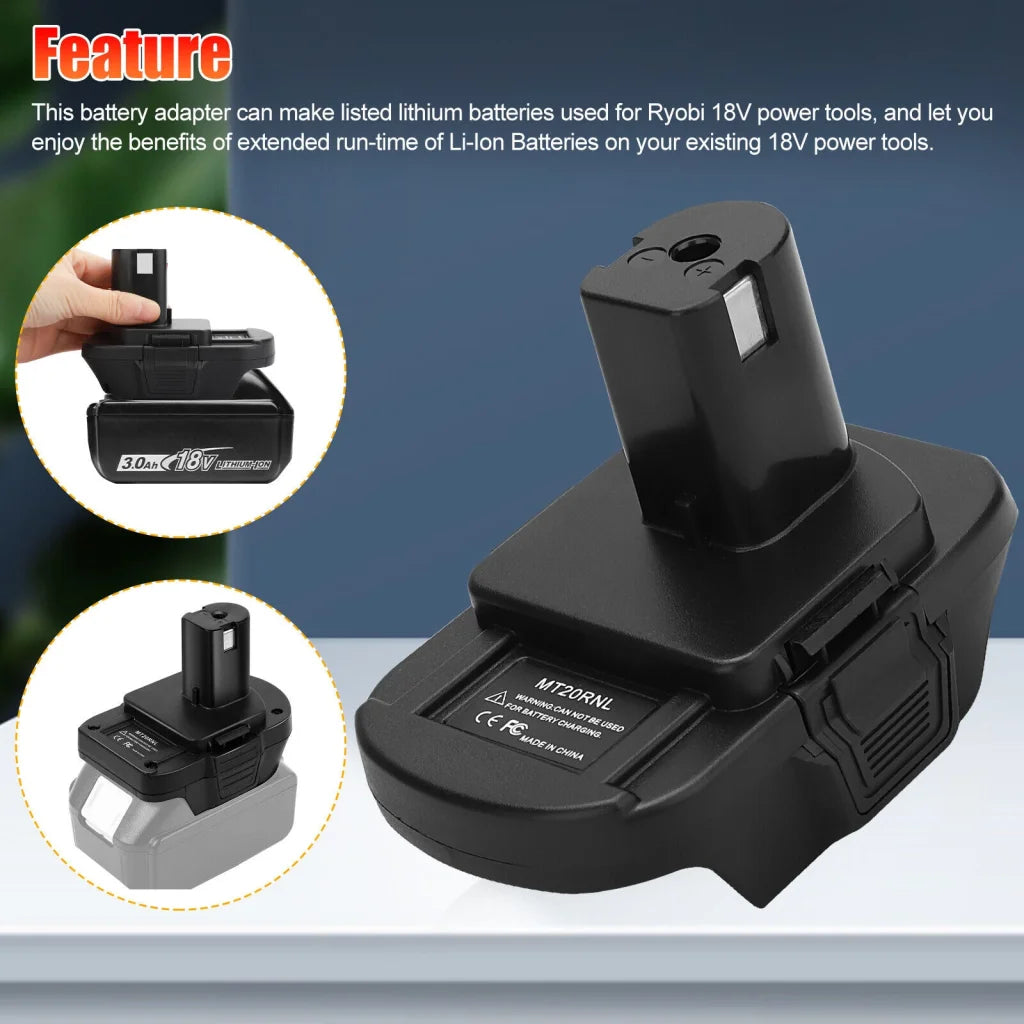 Battery Adapter MT20RNL for Makita Li-ion Batteries Convert