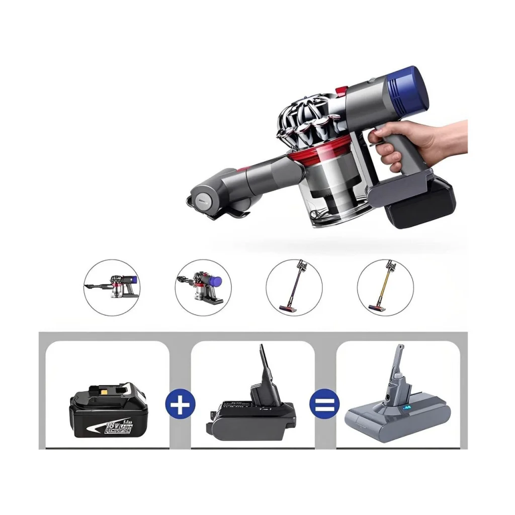 Battery Converter Adapter for Makita 18V to Dyson V7 & V8