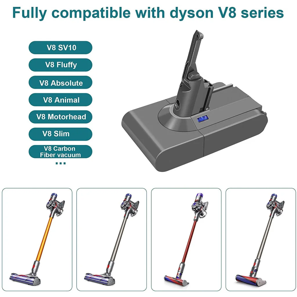 Battery for all Dyson V8 SV10 vacuum cleaners - Appliances