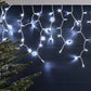 Battery Operated 300 LED Timer Icicle Lights – 11.8m x 48cm