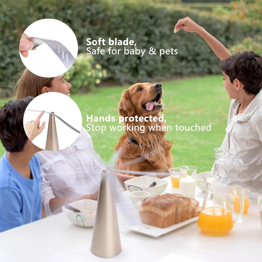 Battery Operated Shoo-Fly Chemical Free Fly Repellent Fan