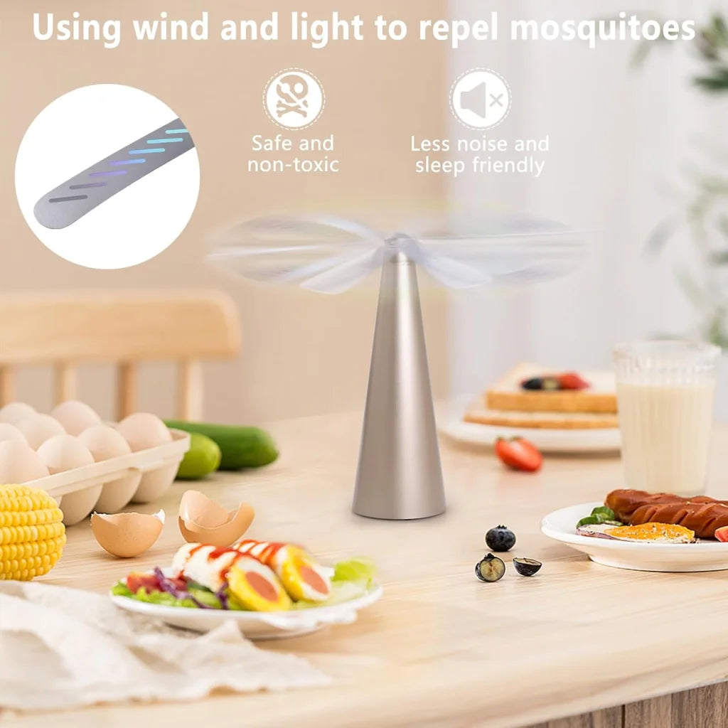 Battery Operated Shoo-Fly Chemical Free Fly Repellent Fan