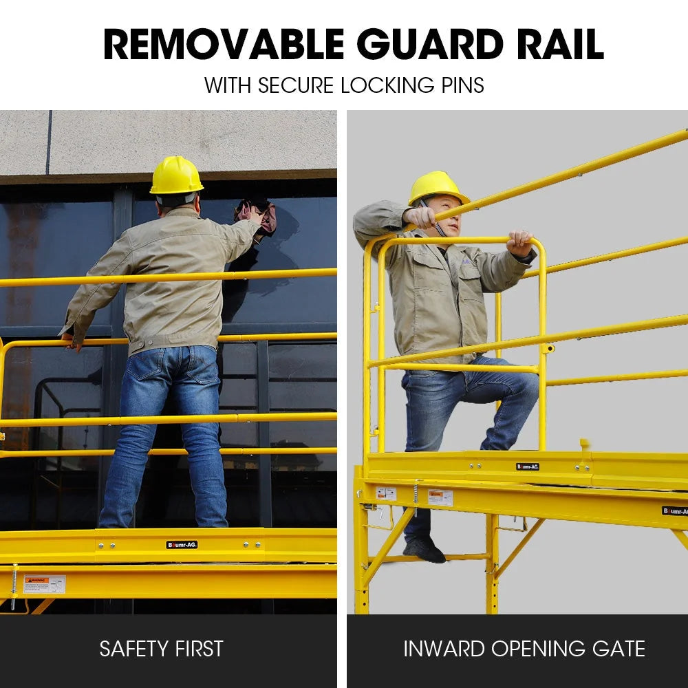 Baumr-AG 1.9 x 0.8 x 1.8m Adjustable Mobile Scaffold