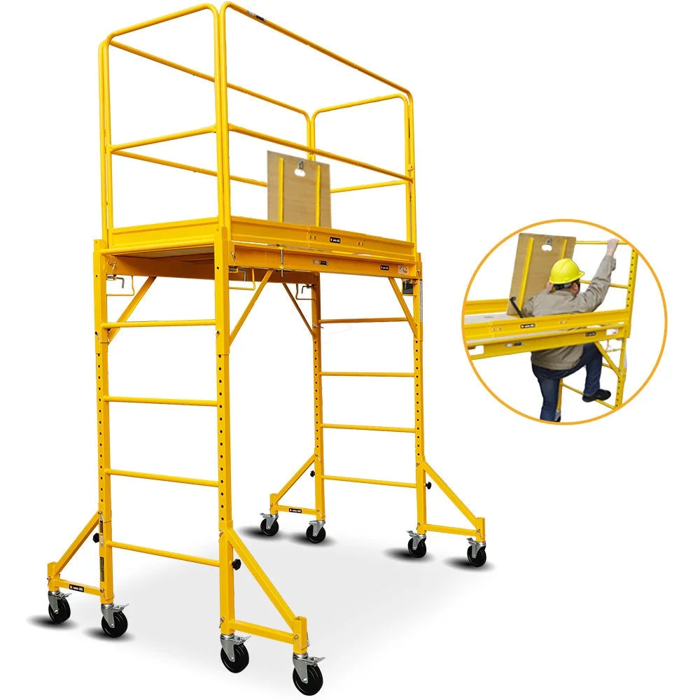 Baumr-AG 1.9 x 0.8 x 1.8m Adjustable Mobile Scaffold