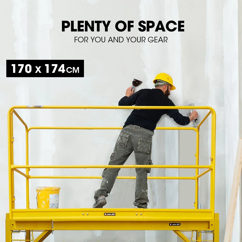 Baumr-AG 1.9 x 0.8 x 1.8m Adjustable Mobile Scaffold