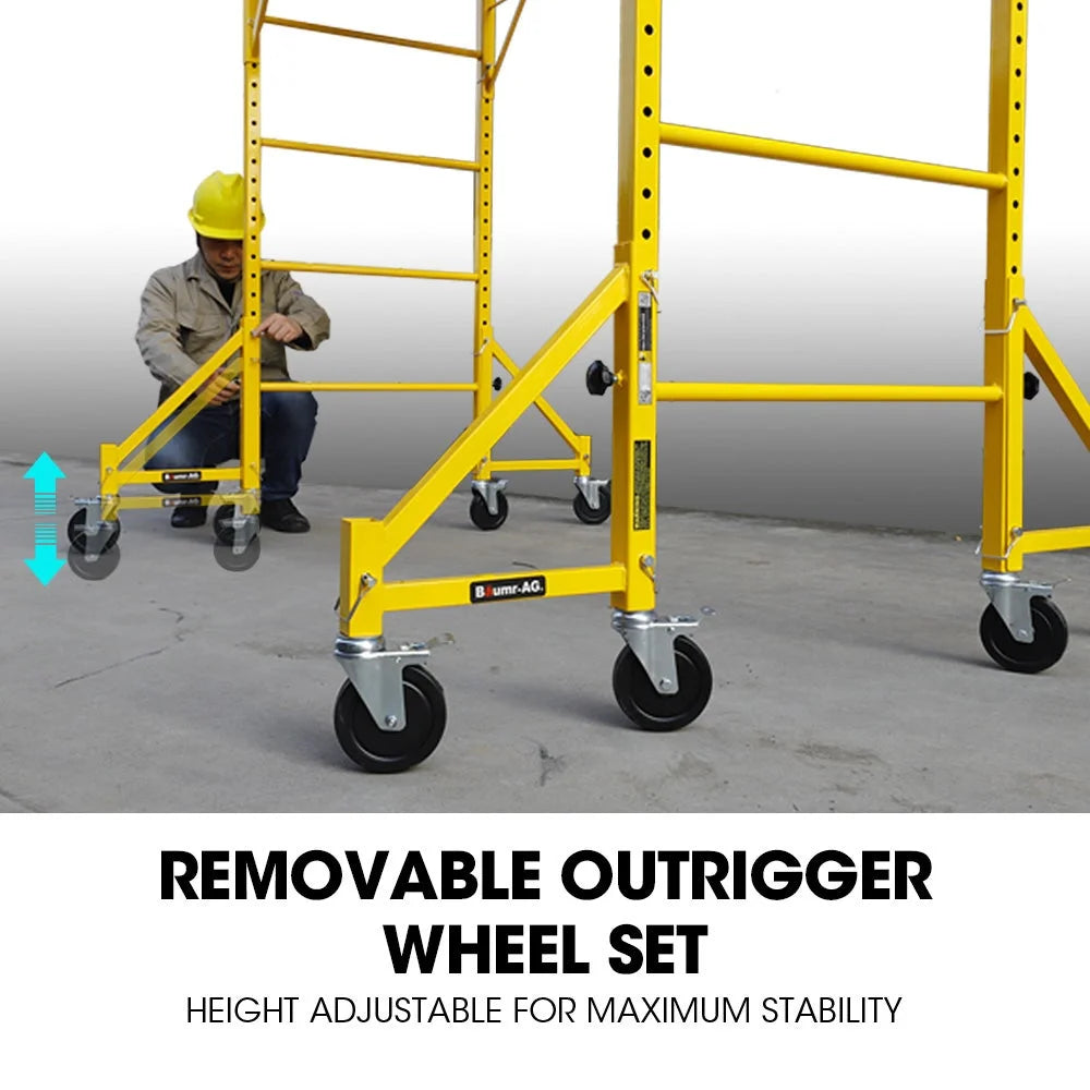 Baumr-AG 1.9 x 0.8 x 1.8m Adjustable Mobile Scaffold