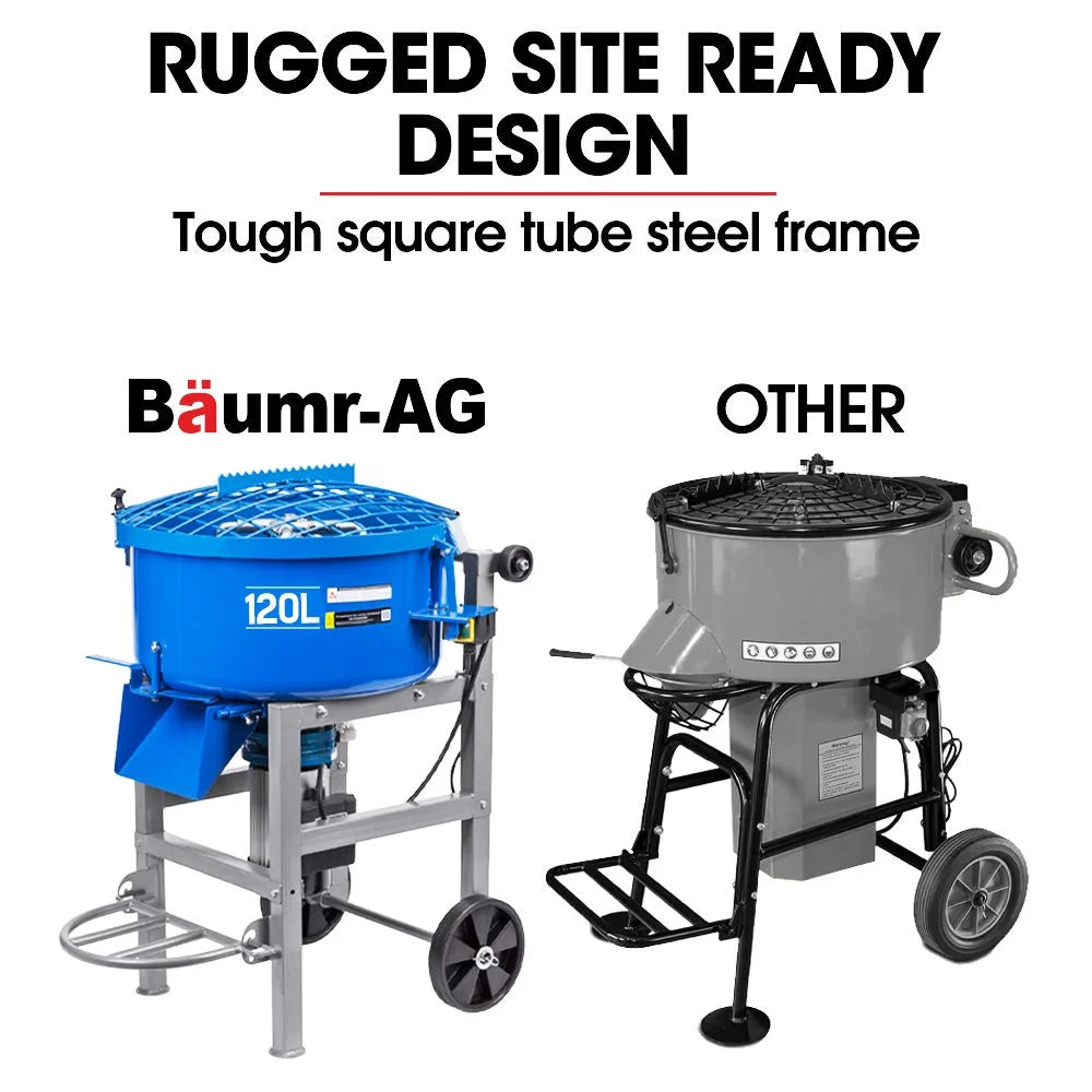 BAUMR-AG 120L Forced Action Pan Mixer 1500W Electric Direct
