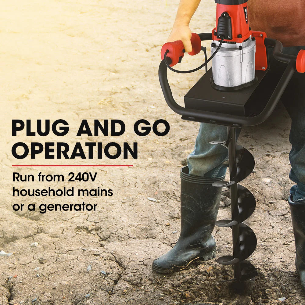 Baumr-AG 1500W Electric Post Hole Auger Digger - Tools >