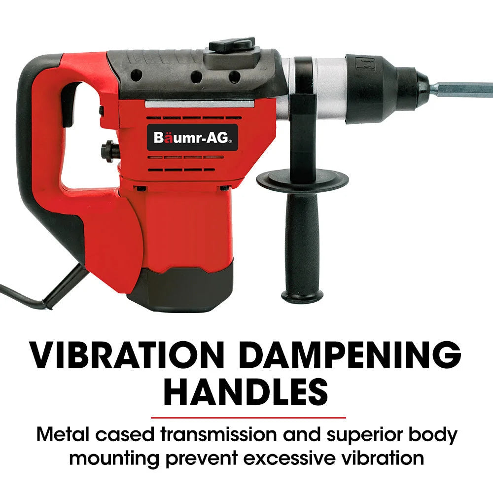 Baumr-AG 1500W Pro-Grade Electric Rotary Jackhammer Hammer