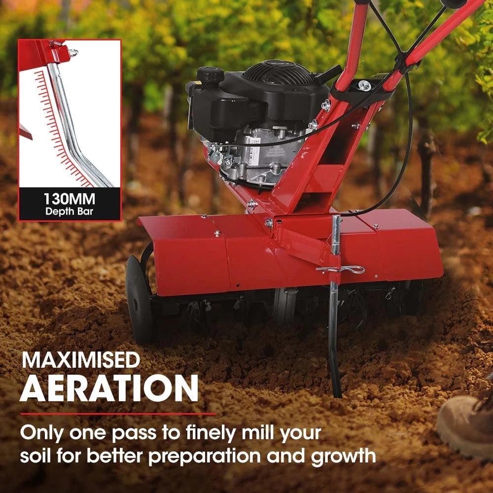 Baumr-AG 150CC Garden Tiller Cultivator Petrol Rototiller