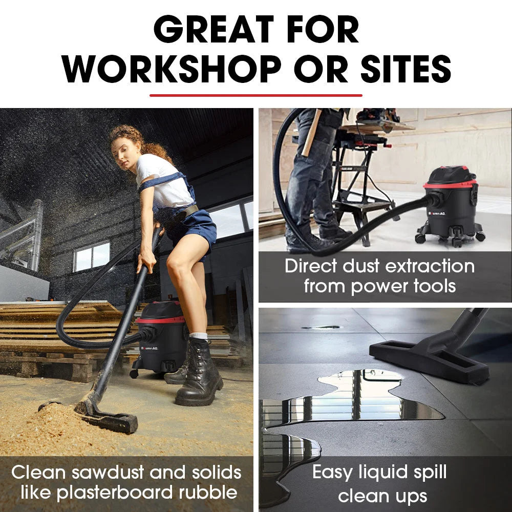 Baumr-AG 15L 1200W Wet and Dry Vacuum Cleaner with Blower