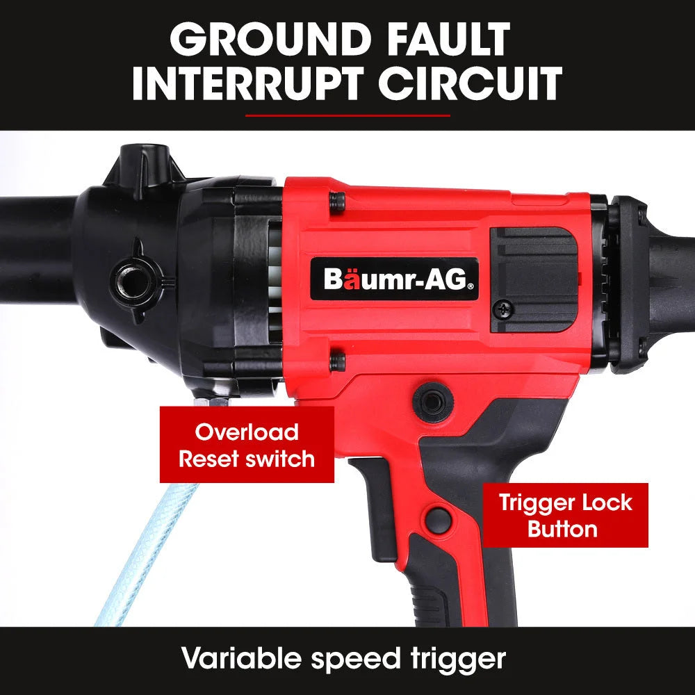 BAUMR-AG 1800W 120mm Handheld Core Drill & 76mm Diamond