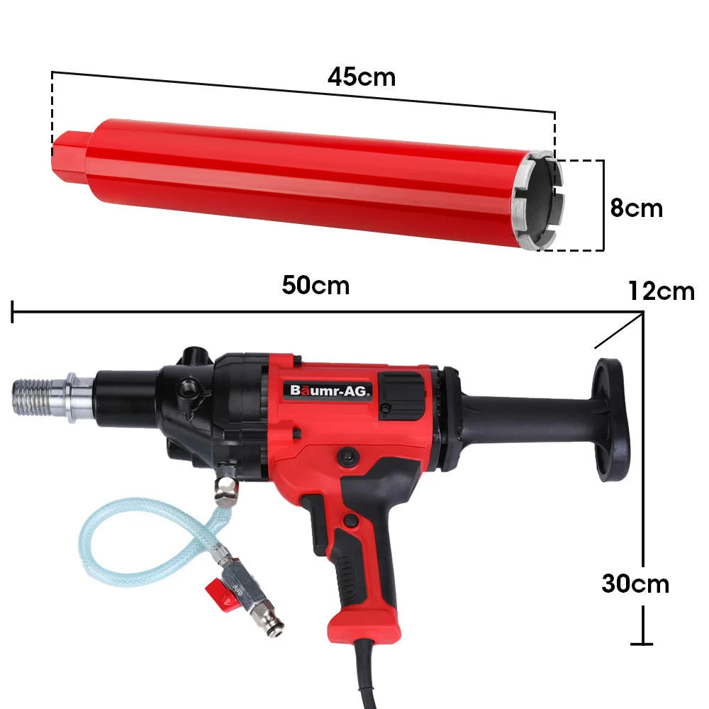BAUMR-AG 1800W 120mm Handheld Core Drill & 76mm Diamond