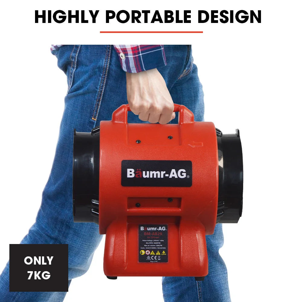 Baumr-AG 200mm (8 inch) Portable Air Blower Mover Axial