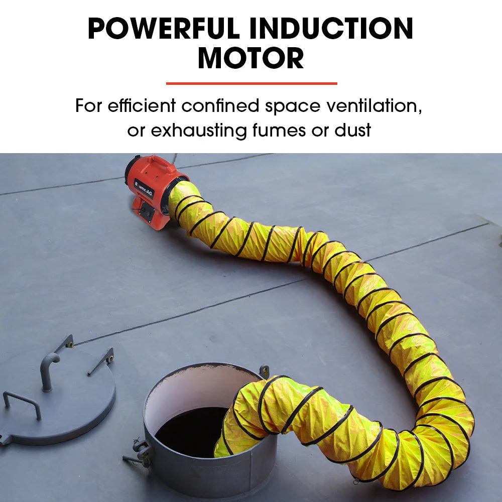 Baumr-AG 200mm (8 inch) Portable Axial Air Mover Blower Fan