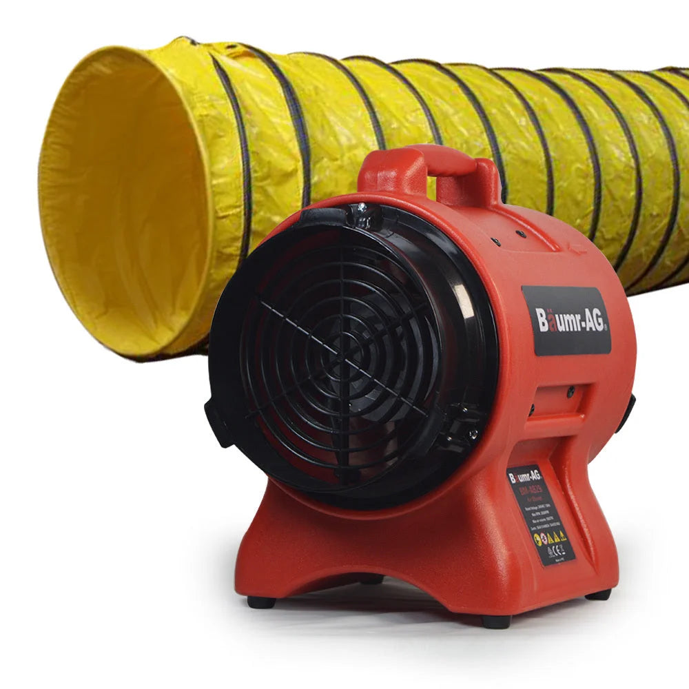 Baumr-AG 200mm (8 inch) Portable Axial Air Mover Blower Fan