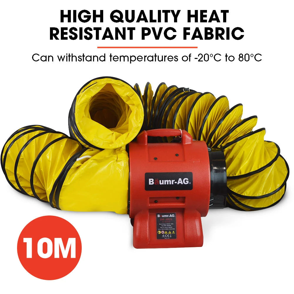 Baumr-AG 200mm (8 inch) Portable Axial Air Mover Blower Fan