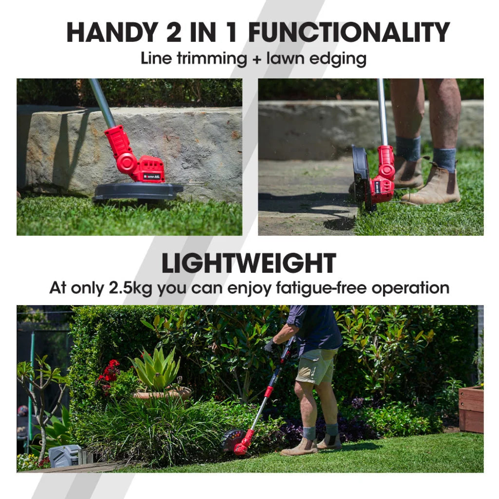 BAUMR-AG 20V Cordless Line Trimmer Electric Whipper Snipper