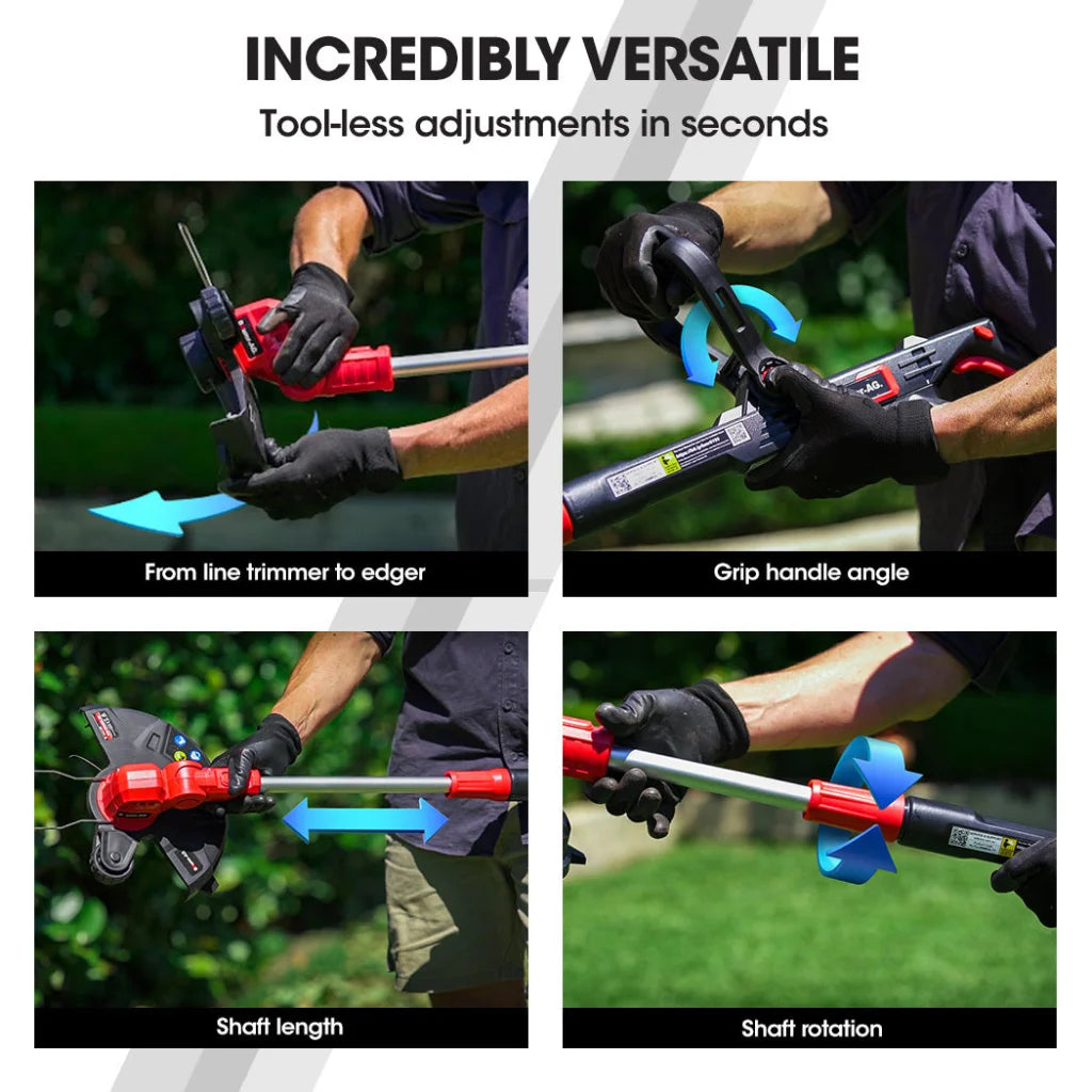 BAUMR-AG 20V Cordless Line Trimmer Electric Whipper Snipper