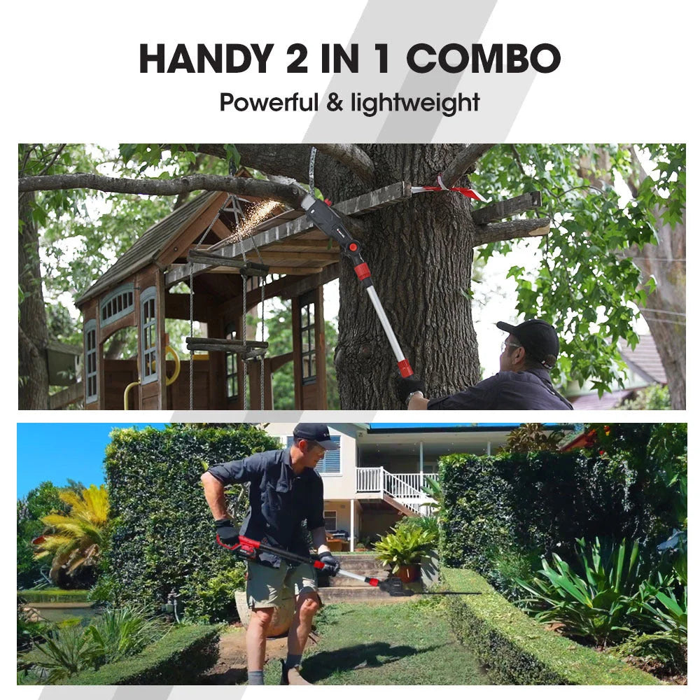 BAUMR-AG 20V SYNC Cordless Pole Saw & Hedge Trimmer Combo 8