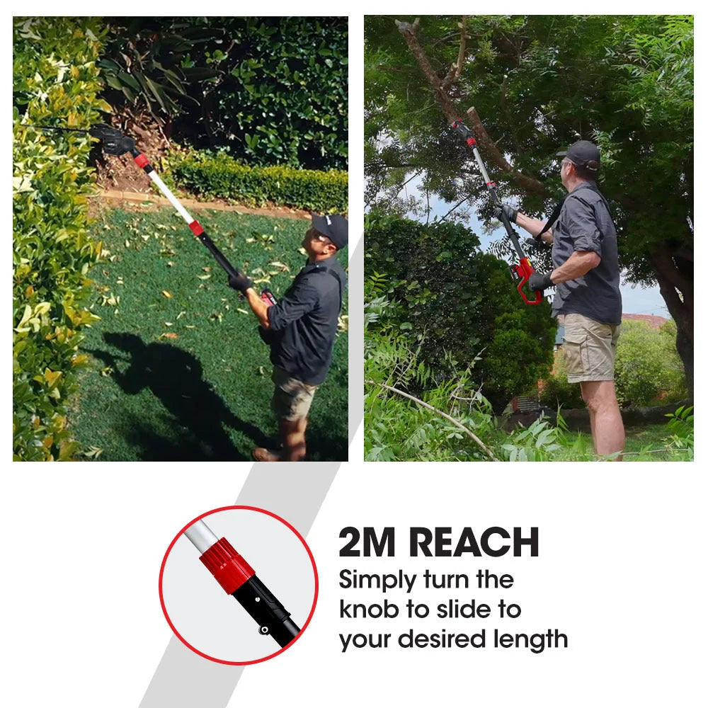 BAUMR-AG 20V SYNC Cordless Pole Saw & Hedge Trimmer Combo 8