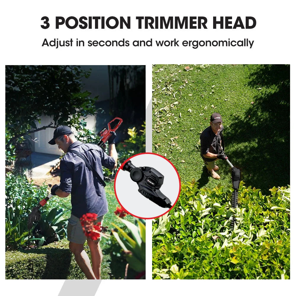 BAUMR-AG 20V SYNC Cordless Pole Saw & Hedge Trimmer Combo 8