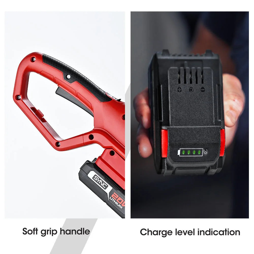 BAUMR-AG 20V SYNC Cordless Pole Saw & Hedge Trimmer Combo 8