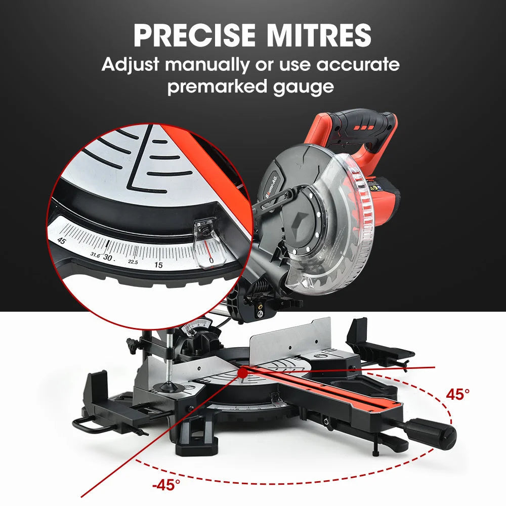 BAUMR-AG 210mm Sliding Compound Mitre Drop Saw