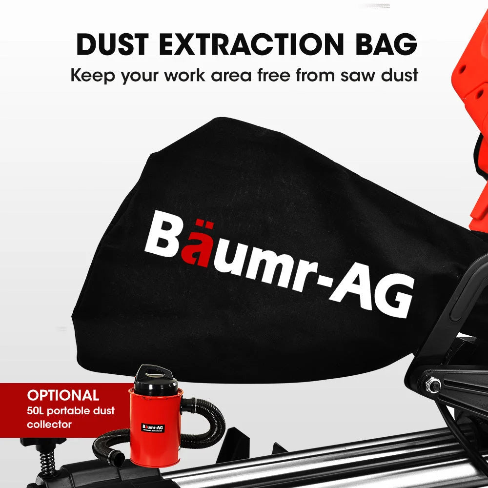 BAUMR-AG 210mm Sliding Compound Mitre Drop Saw