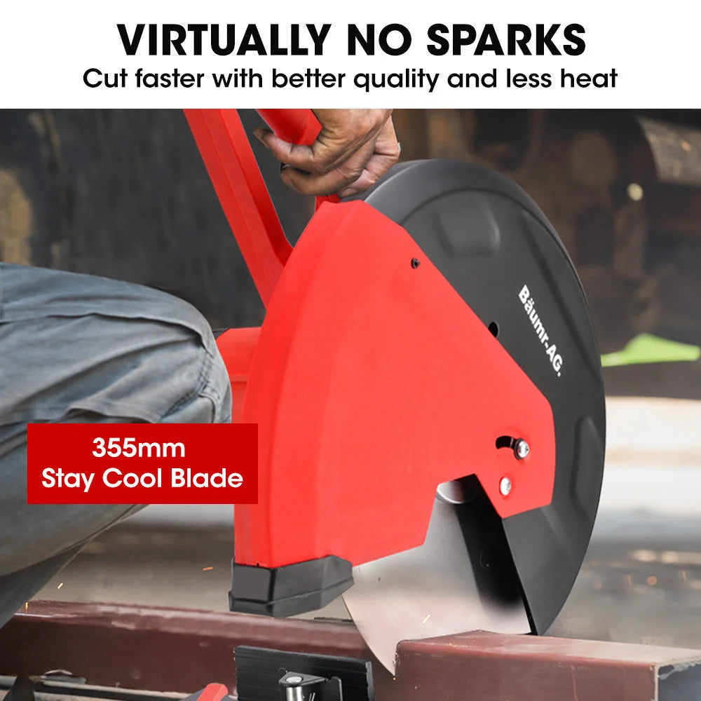 Baumr-AG 2400W 355mm 14’’ Metal Cut Off Cold Saw Premium
