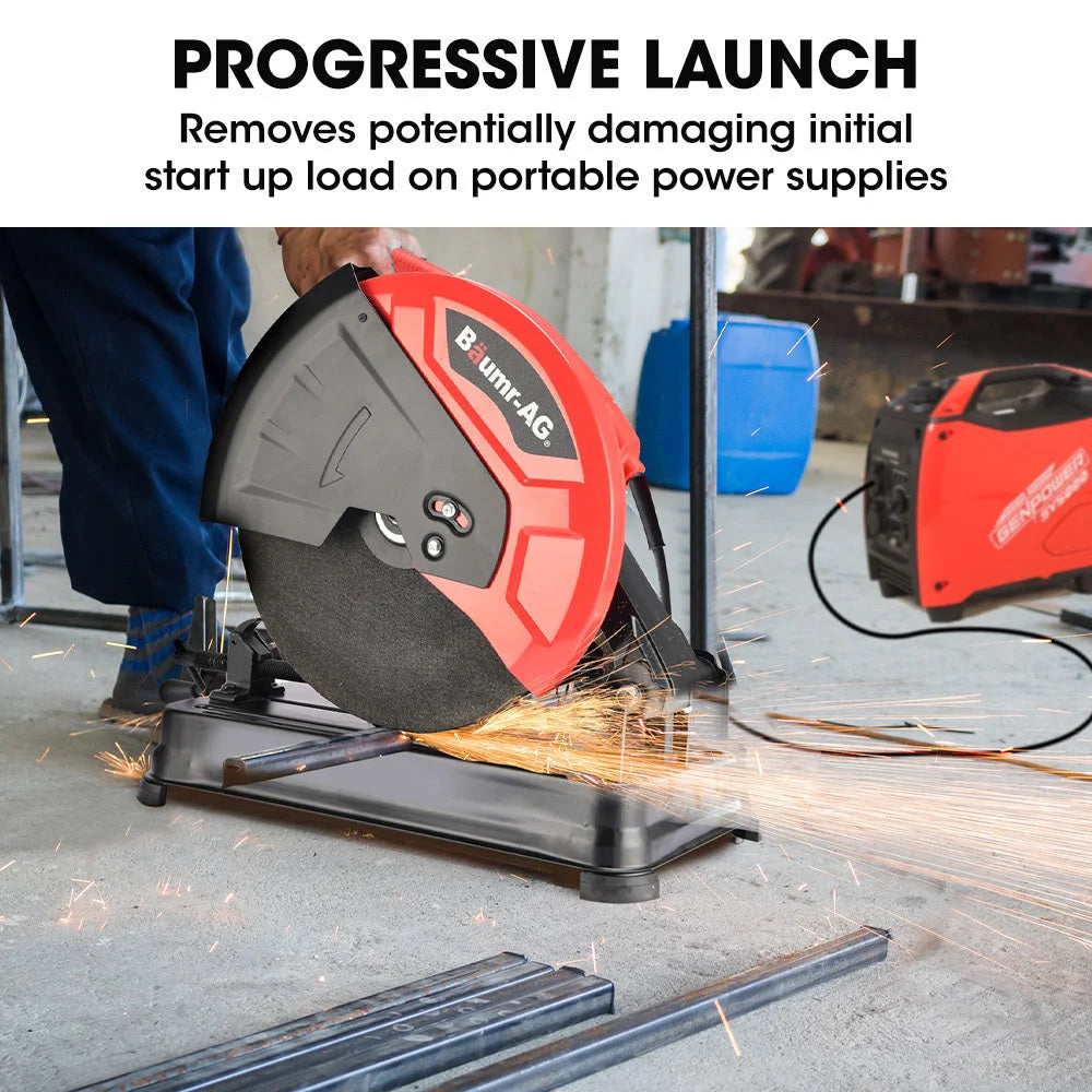 Baumr-AG 2400W 355mm 14’’ Metal Cut Off Cold Saw Soft Start