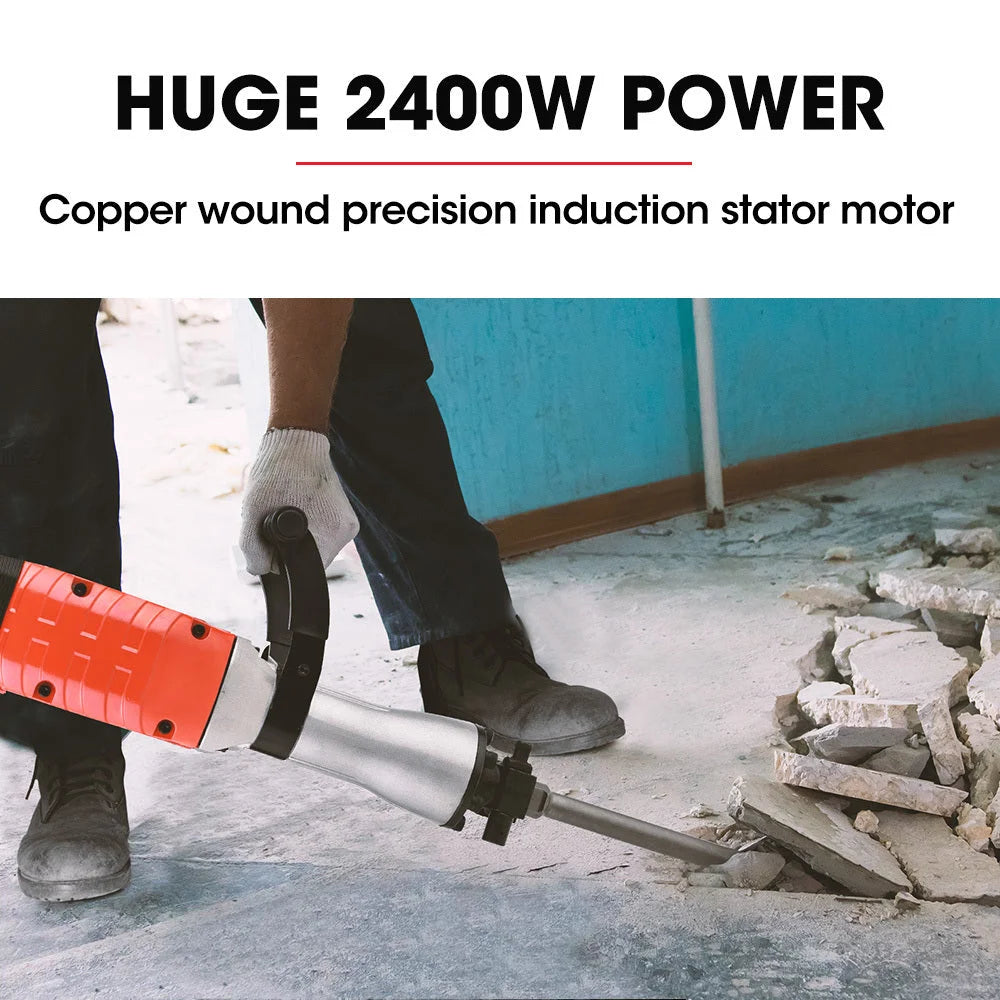 Baumr-AG 2400W Pro-Grade Electric Demolition Jackhammer