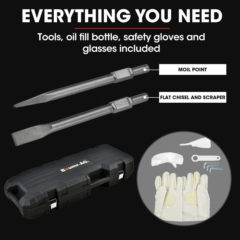 Baumr-AG 2400W Pro-Grade Electric Demolition Jackhammer