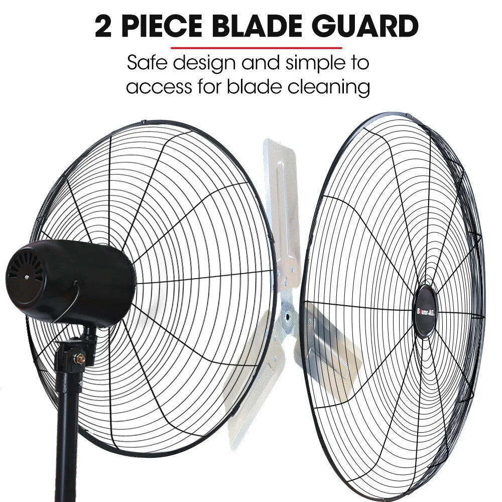 BAUMR-AG 30’’ 762mm 300W Industrial Pedestal Fan Large