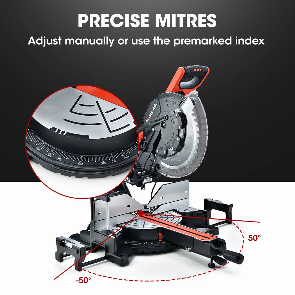 BAUMR-AG 305mm Dual Bevel Sliding Compound Mitre Drop Saw