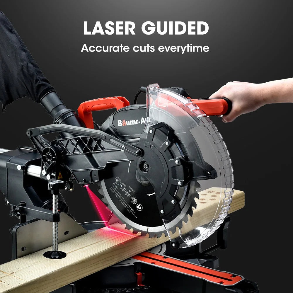 BAUMR-AG 305mm Dual Bevel Sliding Compound Mitre Drop Saw