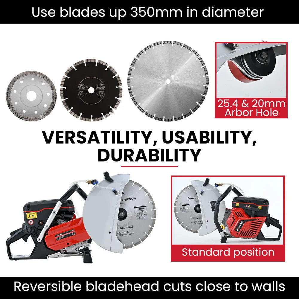 BAUMR-AG 350mm Professional Concrete Demolition Saw 74cc