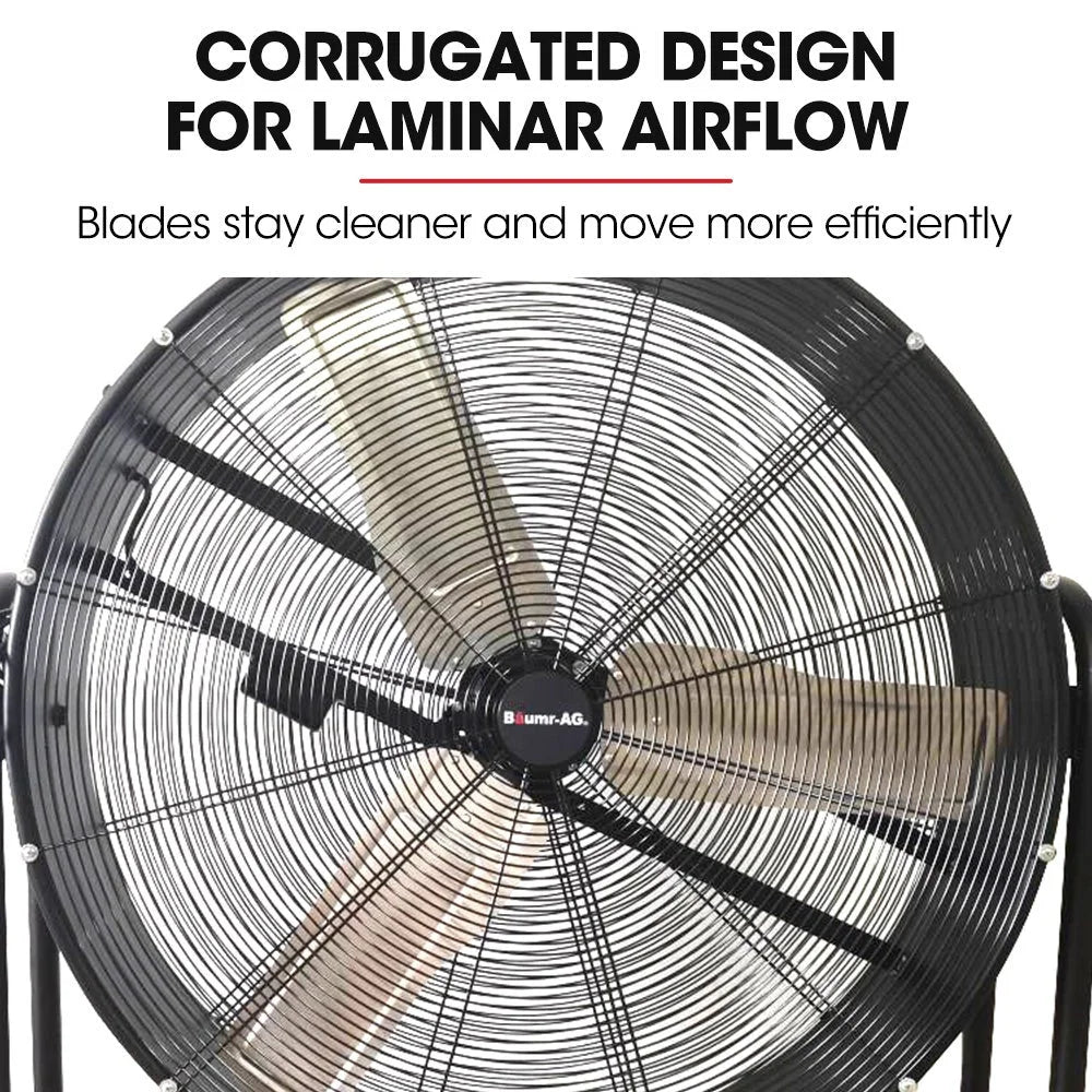 BAUMR-AG 36’’ 914mm Industrial Mobile Floor Drum Fan 290W