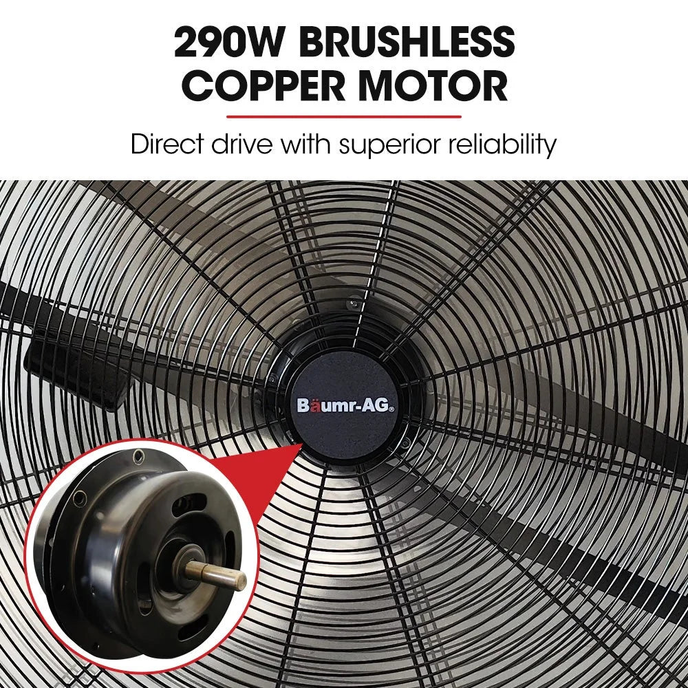 BAUMR-AG 36’’ 914mm Industrial Mobile Floor Drum Fan 290W