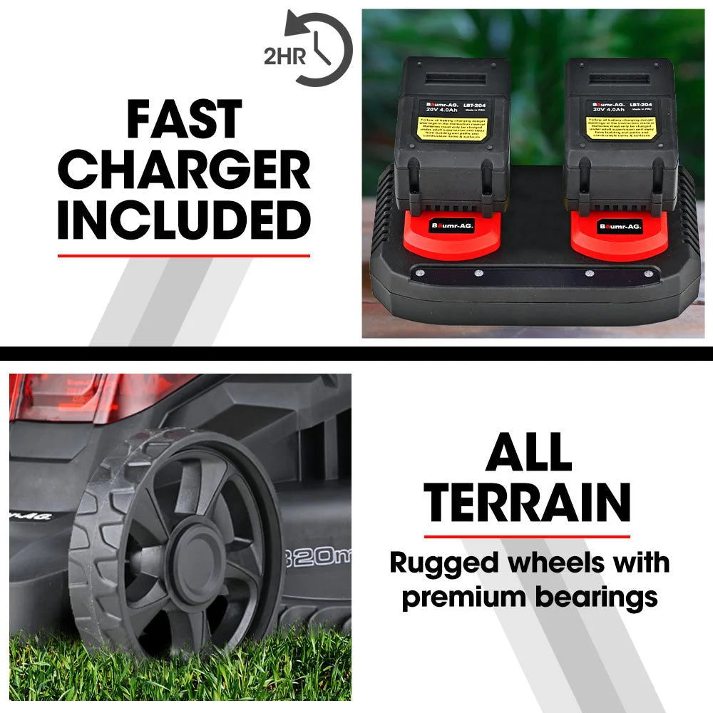 BAUMR-AG 450CX 40V SYNC Cordless Lawn Mower Kit Fast