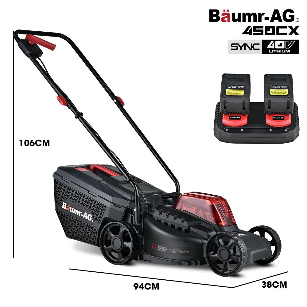BAUMR-AG 450CX 40V SYNC Cordless Lawn Mower Kit Fast