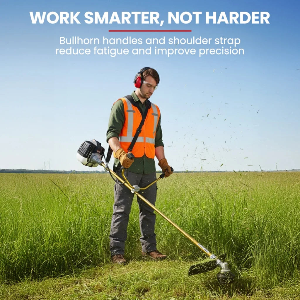 Baumr-AG 65CC Brushcutter Whipper Snipper Trimmer Brush