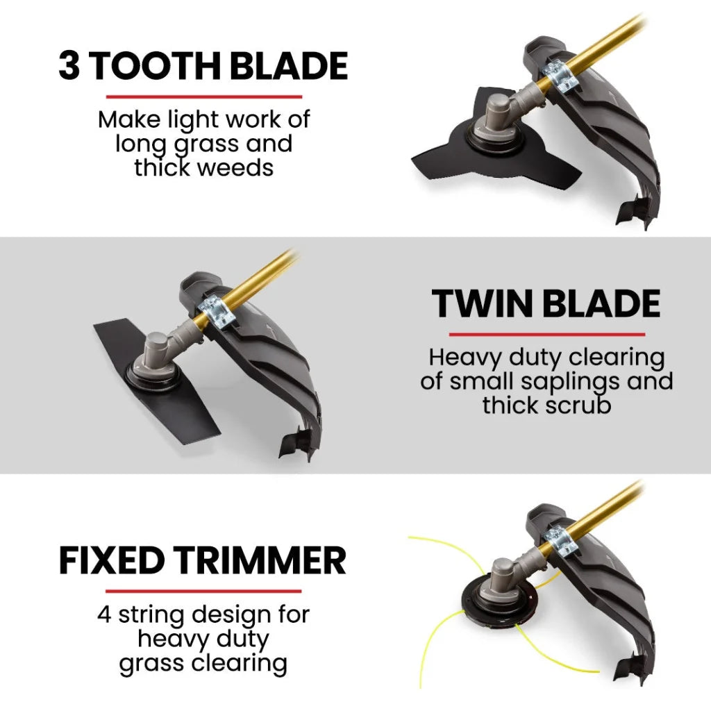 Baumr-AG 65CC Brushcutter Whipper Snipper Trimmer Brush