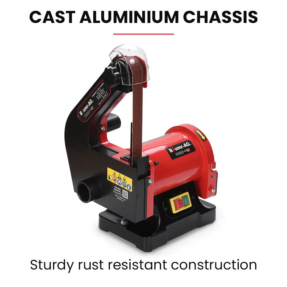 BAUMR-AG Bench Vertical Belt and Disc Sander Combo 25mm