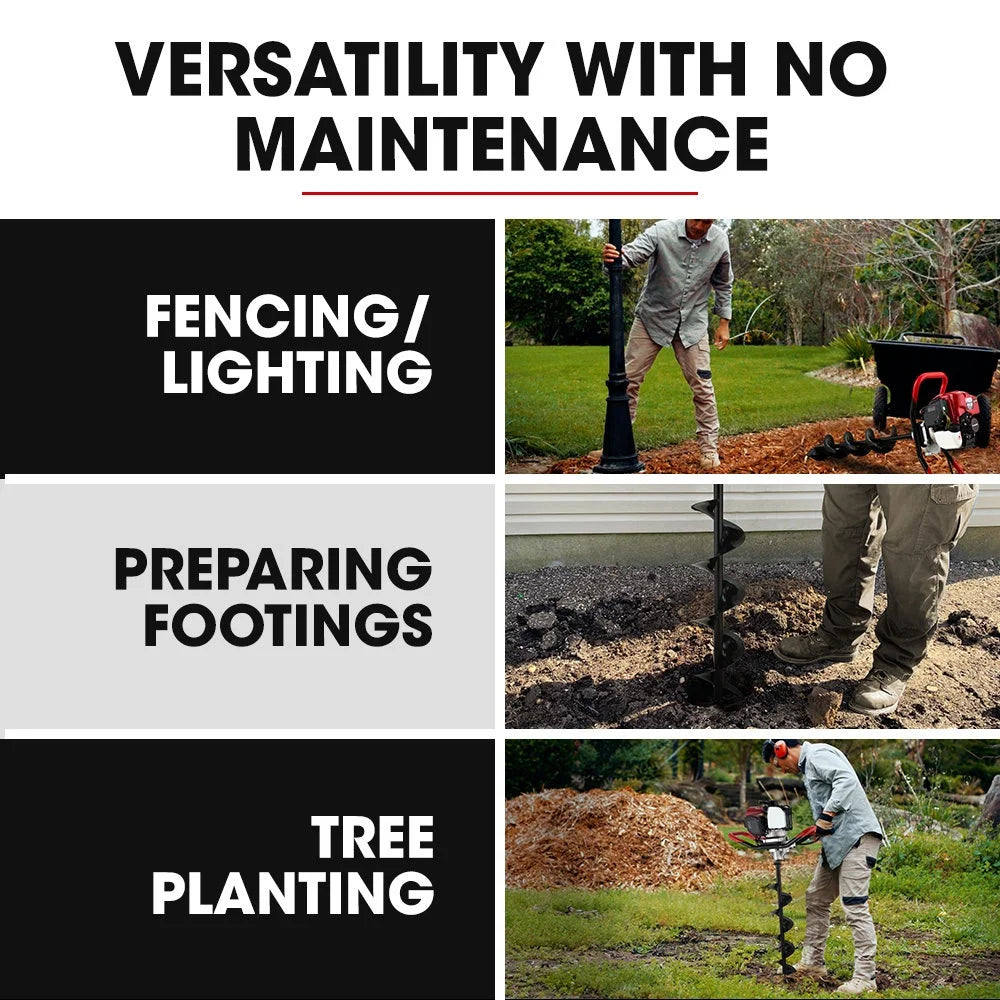 BAUMR-AG BPX-1400 38cc 4-Stroke Petrol Post Hole Digger