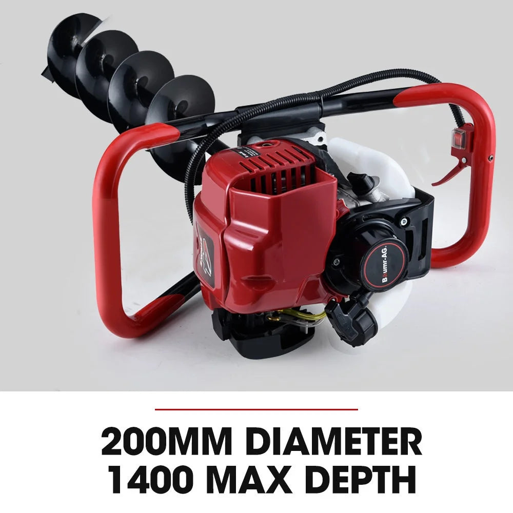 BAUMR-AG BPX-1400 38cc 4-Stroke Petrol Post Hole Digger
