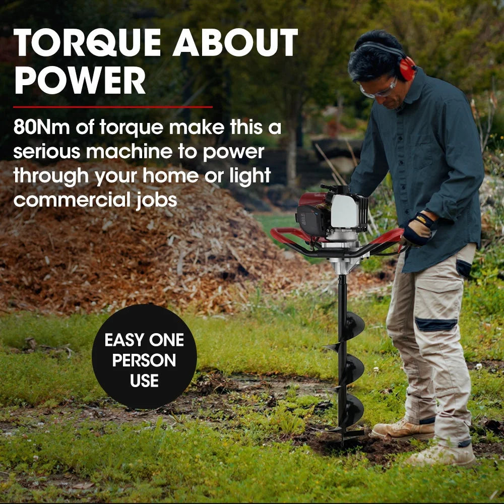 BAUMR-AG BPX-1400 38cc 4-Stroke Petrol Post Hole Digger