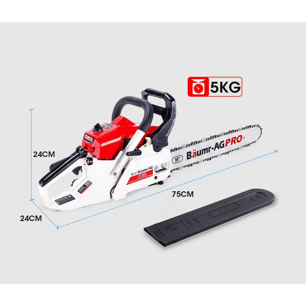 Baumr-AG Chainsaw 38CC Petrol Commercial 16’’ Bar E-Start
